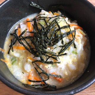 残り野菜で簡単雑炊